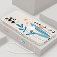 thumbnail image 1 of Funda de teléfono de mariposa para Samsung Galaxy A53 A73 A52 A52S A72 A33 A13 A32 A23 A22 5G, funda trasera líquida con cordón qiuyongmign unisex, 1 of 2