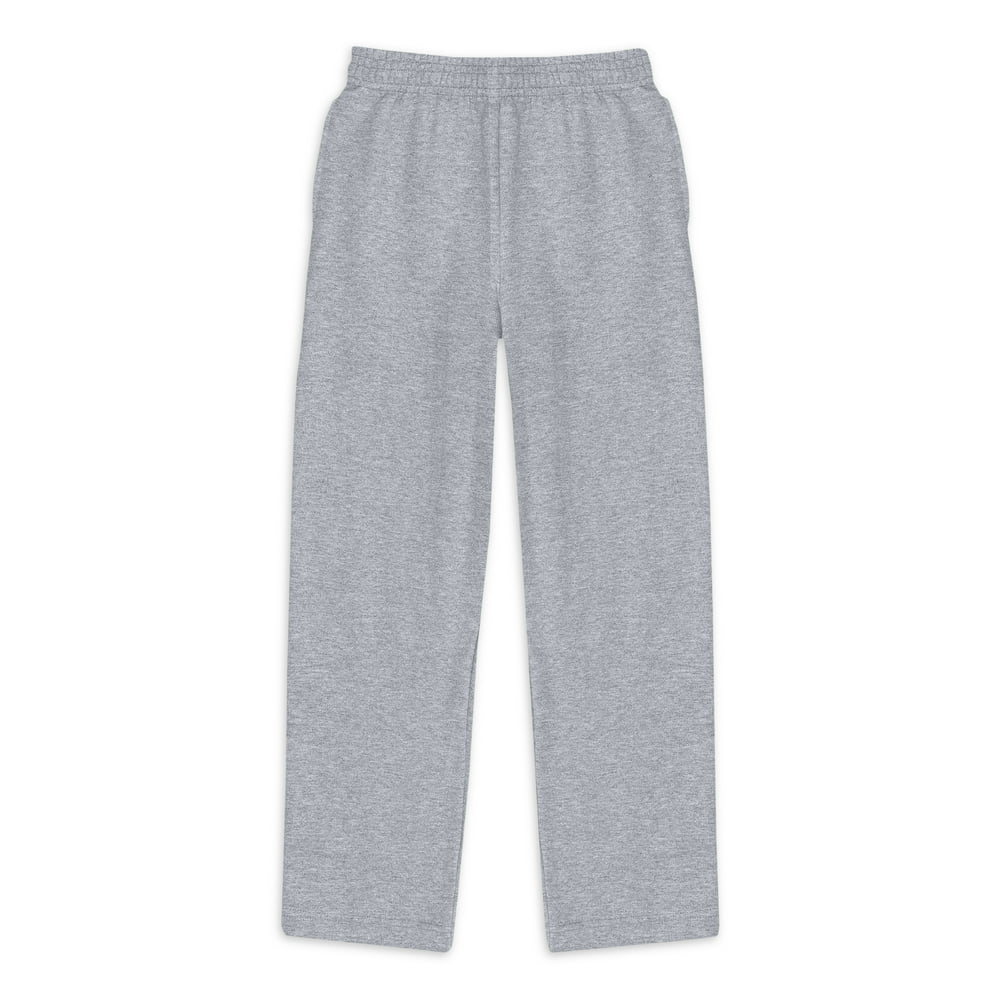 open leg sweatpants with pockets