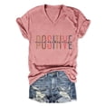 thumbnail image 2 of Positive Mind Vibes Life Graphic Tees for Women Summer Short Sleeve V Neck Motivational T Shirts Inspirational Shirt, 2 of 3