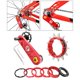thumbnail image 3 of Juego de piñones de cassette de una para bicicleta, ajustador de conversión de piñón tensor de cadena de bicicleta para accesorios 13T / Rojo 13T Sunnimix  Tensor de cadena de bicicleta, 3 of 8