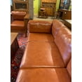 thumbnail image 6 of Crafters and Weavers Arts and Crafts Leather Sofa in Brown/Chestnut, 6 of 13