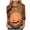 Khaki, variant on vigerkar Women's 3/4 Sleeve Crewneck Graphic T-Shirt Witch Pumpkin Skull Print Gothic Style Pullover Tops (Orange, XL)