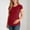 Tops-383Red, variant on Gamivast Maternity Shirts for Women Scoop Neck Empire Waist Pleated Fit Tops Soft Stretchy Comfortable Short Sleeve Blouse Pregnancy Casual Daily outfits