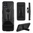 thumbnail image 5 of Compatible for TMobile Revvl 6 Pro 5G Case with Holster Belt Clip Hybrid Shockproof Protective Phone Cover with Kickstand - Black, 5 of 5