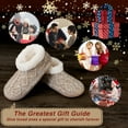 thumbnail image 2 of cosyone1997 Fuzzy House Slippers for Women Indoor, Warm Fluffy Slip-on Shoes Non Slip, Winter Warm Bedroom Moccasin Loafers, Cozy Gifts Unique, 2 of 6
