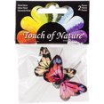 thumbnail image 2 of Butterflies W/Wire 1.75" 2/Pkg-Hot Pink & Yellow, 2 of 2