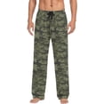 thumbnail image 2 of FREEAMG Military Camouflage Pajama Pants for Men, Men's Separate Bottoms, Pure Cotton Comfortable Lounge Pants for Men（577）, 2 of 7