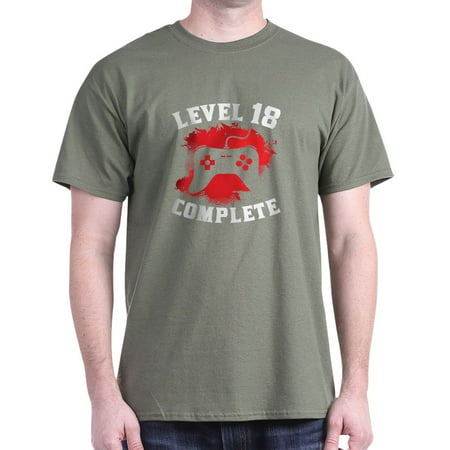 CafePress – Level 18 Complete 18Th Birthday T Shirt – Men s Classic Graphic Cotton T-Shirt