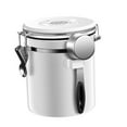 thumbnail image 3 of Uonlytech Coffee Bean Canister White Stainless Steel Airtight for Tea and Sugar Storage, 3 of 6