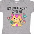 thumbnail image 4 of Inktastic My Great Aunt Loves Me with Cute Kitten and Flowers Boys or Girls Baby Bodysuit, 4 of 5