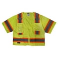 thumbnail image 6 of Radians Sv63 Two Tone Surveyor Type R Class 3 Two Tone Safety Vest, Green, Large, 6 of 6