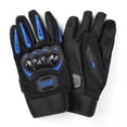 thumbnail image 3 of Guantes de motocicleta, deportes al aire libre, transpirables, antideslizantes, dedos largos, medio dedo, pantalla táctil, guantes protectores de conducción, 3 of 5