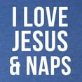thumbnail image 6 of Wild Bobby, I Love Jesus & Naps Inspirational/Christian Men Premium Tri Blend Tee, Vintage Royal, XX-Large, 6 of 6