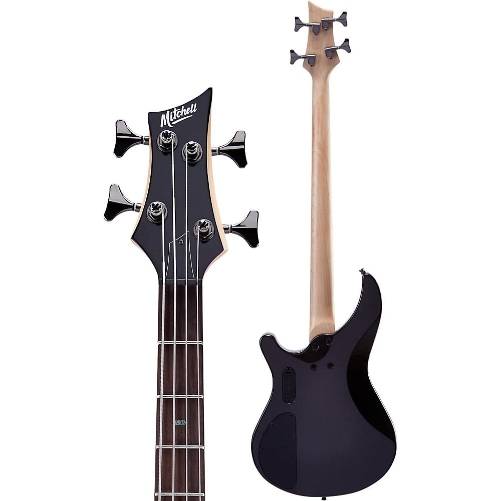 Mitchell MB200 Modern Rock Bass Guitar With Active EQ - Gun Metal Gray