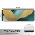 thumbnail image 5 of Kitchen Rugs Sets Of 2,Teal and Gold Marble Fluid Art Pattern Anti Fatigue Kitchen Mat Rugs Non Slip Washable,Decorative Kitchen Floor Mats for Kitchen,Sink,Laundry,17"x47"+17"x47", 5 of 5