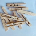 Bicoasu 2024Clearance! Large Wooden Clothespins, 24 Pack , And