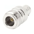 thumbnail image 1 of Adaptador recto de conector coaxial RF de jack hembra BNC a jack hembra tipo N, 1 of 2