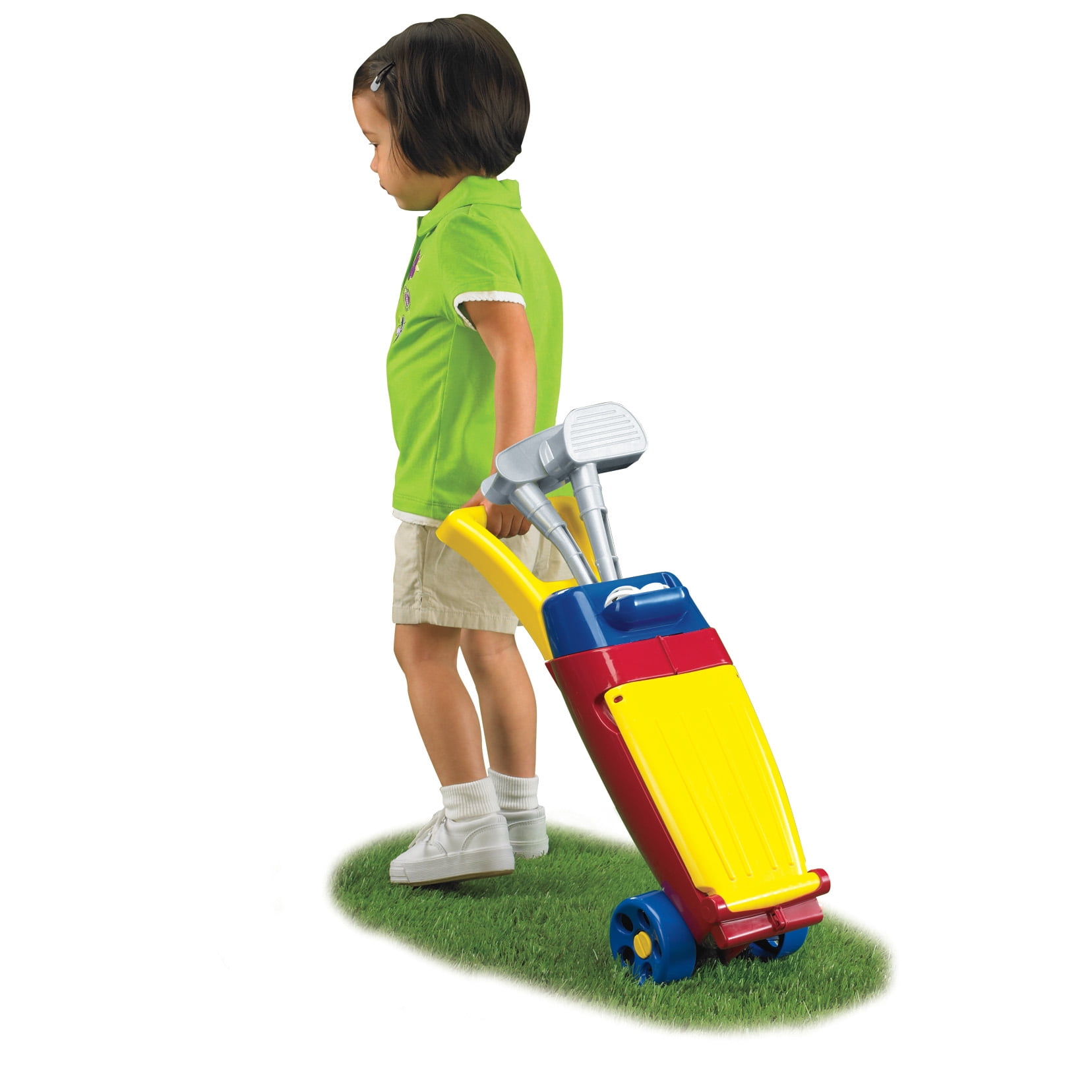 American Plastic Toys Kids Junior Pro Golf Set with 11 Accessories, Blue