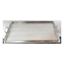 32" x 17" Stainless Steel Comal Flat Top BBQ Cooking Griddle For Stove or Grill