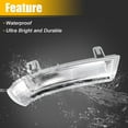 thumbnail image 5 of Unique Bargains Car LED Front Right Side Mirror Turn Signal Light 1K0949102 for Volkswagen Eos 2007-2008, 5 of 6