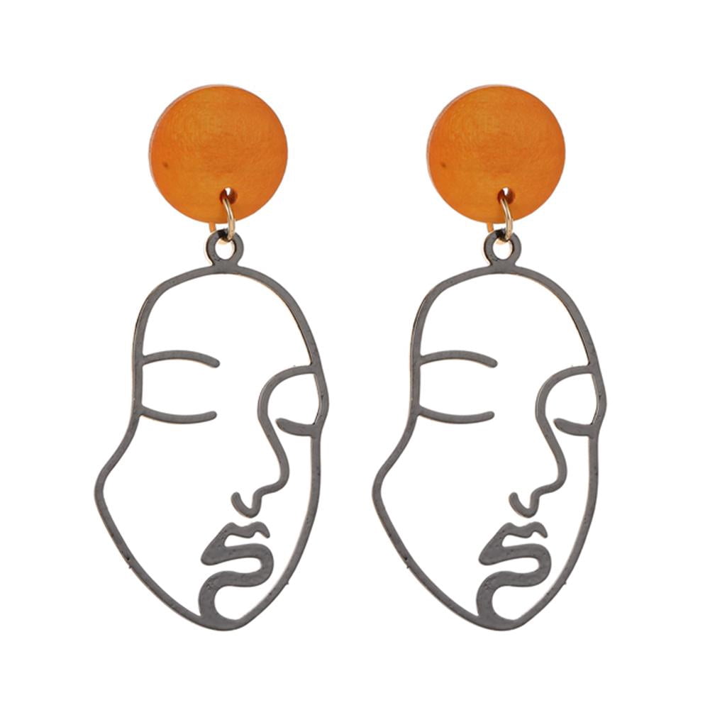 face drop earrings