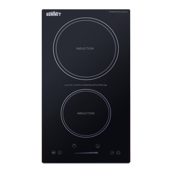 Summit Sinch115v2 12" Wide 2 Burner Electric Cooktop - Black