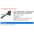 thumbnail image 2 of Hazard Flasher Switch - Compatible with 2003 - 2006 Chevy Silverado 3500 2004 2005, 2 of 2