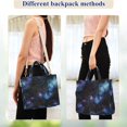 thumbnail image 4 of FORMRS Womens Corduroy Tote Bag Crossbody Shoulder Purse Handbag with Detachable Strap, Watercolor Galaxy, 4 of 7