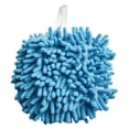 thumbnail image 4 of Chendee Chenille Hand Towel Hanging Thickened Super Absorbent Quick-Drying Hand Ball,Blue, 4 of 8
