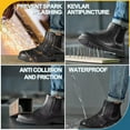 thumbnail image 6 of Unisex-Adults Steel Toe Chelsea Boots, Men's Industrial Construction Shoes, Waterproof, Lightweight, Comfortable, Non-slip Safety Boots, 6 of 6
