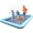 Rectangle Blue&blue, variant on Non-Slip Splash Pad for Kids and Dog, Thicken Sprinkler Pool Summer Outdoor Water Toys - Fun Backyard Fountain Play Mat for Baby Girls Boys Children or Pet Dog (85 * 85 inch, Blue&Blue)