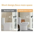 thumbnail image 4 of HOROW Small One Piece Toilets Dual Flush Toilets 1.28GPF 10'' Rough-in w/ Soft Seat, 4 of 7