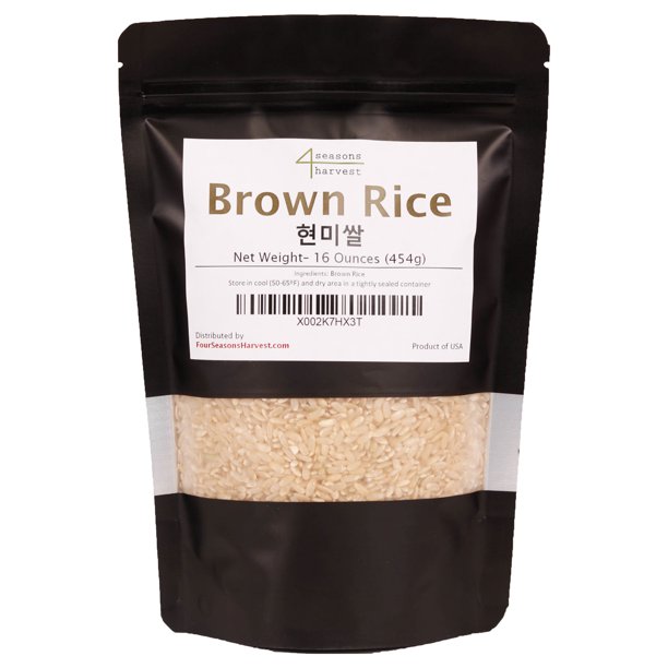 Four Seasons Harvest Medium Grain Brown Rice (현미) 16oz