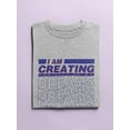 thumbnail image 3 of Creating Life Of My Dreams Shaped T-Shirt Women -Image by Shutterstock, Female Medium, 3 of 4