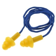 Unique Bargains Plastic Sleep Ear Plug Ear Protector w Blue String
