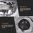 thumbnail image 6 of Spec-D Tuning SMD LED Dual Halo Chrome Housing Clear Lens Projector Headlights Compatible with 1998-2004 Chevy S10 Pickup, 1998-2004 Chevy S10 Blazer, Left + Right Pair Headlamps Assembly, 6 of 7