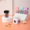 thumbnail image 2 of HOTYA Magnetic Paper Clip Dispenser Box with 18pcs Metal Paper Clips Paperclips Holder, 2 of 19