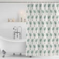 thumbnail image 3 of Green Palm Trees Shower Curtain, Waterproof Shower Curtains for Bathroom, Country Summer Botanical Tropical Plants Washable Fabric Bathtub Curtain Set Bath Decor with 12 Hooks 72"x78", 3 of 8