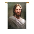 thumbnail image 2 of Breeze Decor 03047 Our Savior 2-Sided Vertical Impression House Flag - 28 x 40 in., 2 of 2