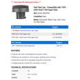thumbnail image 2 of Fuel Tank Cap - Compatible with 1999 - 2004 Ford F-450 Super Duty 2000 2001 2002 2003, 2 of 2