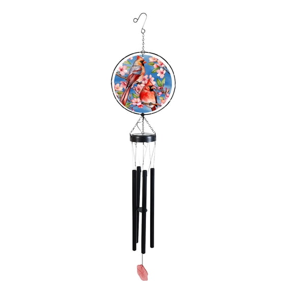 Briarwood Lane Cherry Blossom Cardinal Illuminated Wind Chime