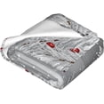 thumbnail image 2 of Throw Blanket White Christmas Ball Fir Leaf Snowflake Couch Blankets Plush Flannel Cover Lightweight Soft for Living Room Bed Sofa Travel Office Camping 50 x 60 Inch, 2 of 6