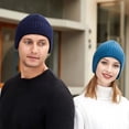 thumbnail image 2 of CoCopeanut Ear Protection Skullies Beanies for Women Men Winter Warm Woolen Knitted Hat Casual Elastic Skullcap Bonnet Unisex Melon Cap, 2 of 6