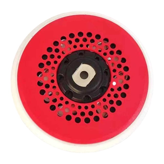 Almohadilla de lijado de 6'' con placa de soporte de gancho y bucle, 17 orificios para lijadoras eléctricas, almohadilla de respaldo, disco de