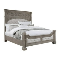 Kingsbury Queen Wood Panel Bed in French Gray Finish by Pulaski Furniture