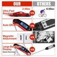 thumbnail image 4 of Digital Meat Thermometer for Grilling & Cooking – Waterproof Ultra-Fast Instant Read Food Thermometer with Backlight & Calibration for Kitchen, Deep Fry & BBQ, 4 of 9