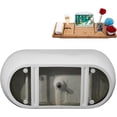 thumbnail image 4 of 63" Streamline B-328-99-BL Soaking Freestanding Tub and Tray With Internal Drain in Matte Black, 4 of 7