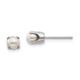 thumbnail image 1 of 14k White Gold 4mm Freshwater Cultured Pearl Stud Earrings, 1 of 3