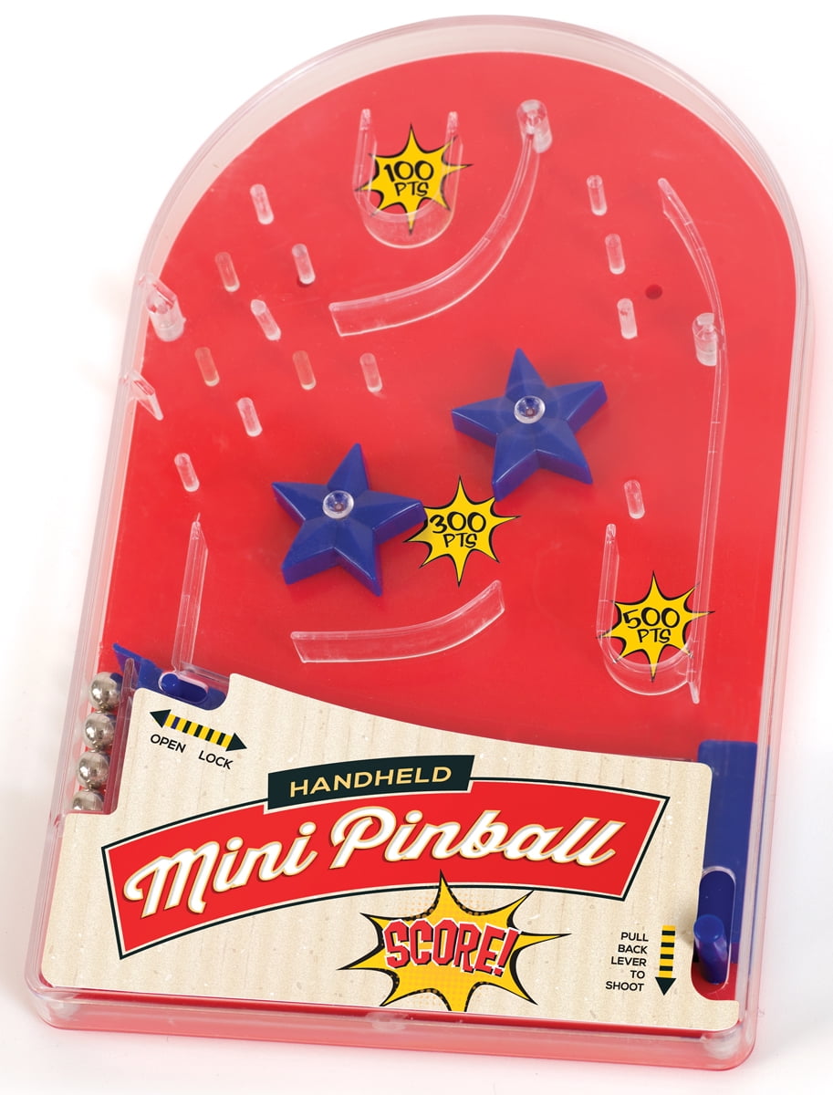 Hand Held Mini Pinball Game Small Arcade Pinball Machine Portable Travel Toy Fun Party Gift 