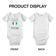 thumbnail image 3 of I Love My Nigerian Mom Cute Baby Romper Bodysuit For Boy Girl (White, 12-18 Months), 3 of 5